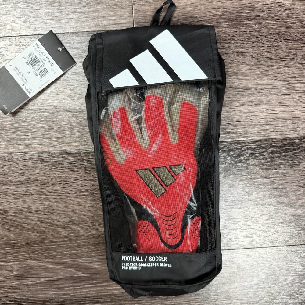 Adidas Predator Pro Hybrid 2026 FIFA World Cup Goalkeeper Gloves Sz 8 KV6512 NWT